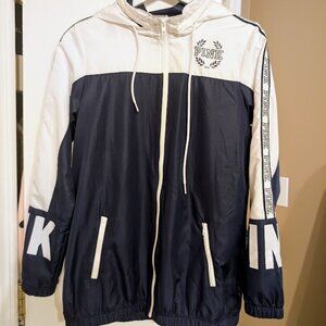 Victoria's Secret PINK Vintage Collegiate Colorblock Windbreaker XS NEW RARE HTF